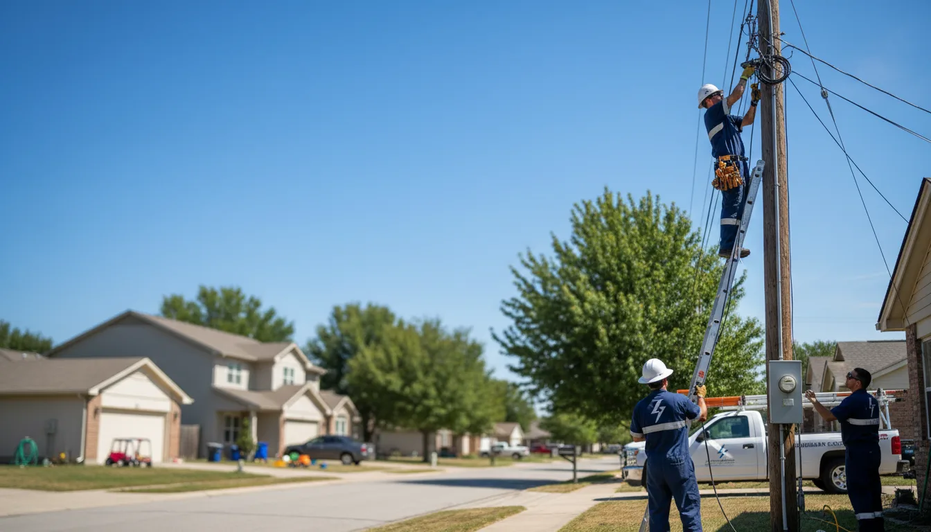 Residential electrician providing installation services in Clayton, ID